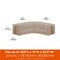 Modern Leisure Monterey Patio Sectional Lounge Set Cover, V-Shaped, 1 in. L x 33.5 in. W x 31 in. H, Beige 3031 - alternate 4